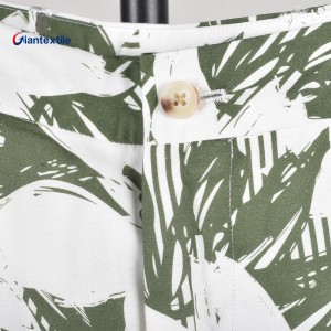 Men’s Summer Floral Print Shorts with Elastic Waistband and Pockets – Perfect for Beach or Casual Wear