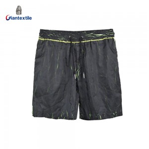 Men’s Quick-Drying Swimwear Boardshorts with Elastic Waistband and Drawstring for Beach and Swimming