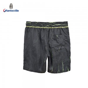 Men’s Quick-Drying Swimwear Boardshorts with Elastic Waistband and Drawstring for Beach and Swimming