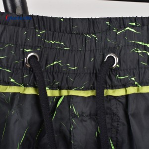 Men’s Quick-Drying Swimwear Boardshorts with Elastic Waistband and Drawstring for Beach and Swimming