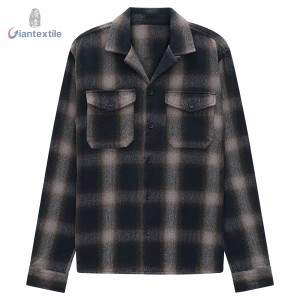 Men’s Plaid Flannel Shirt Jacket Winter Wear 100% Cotton Warm and Stylish with Pockets Overshirt by Giantextile GTCW202200G1