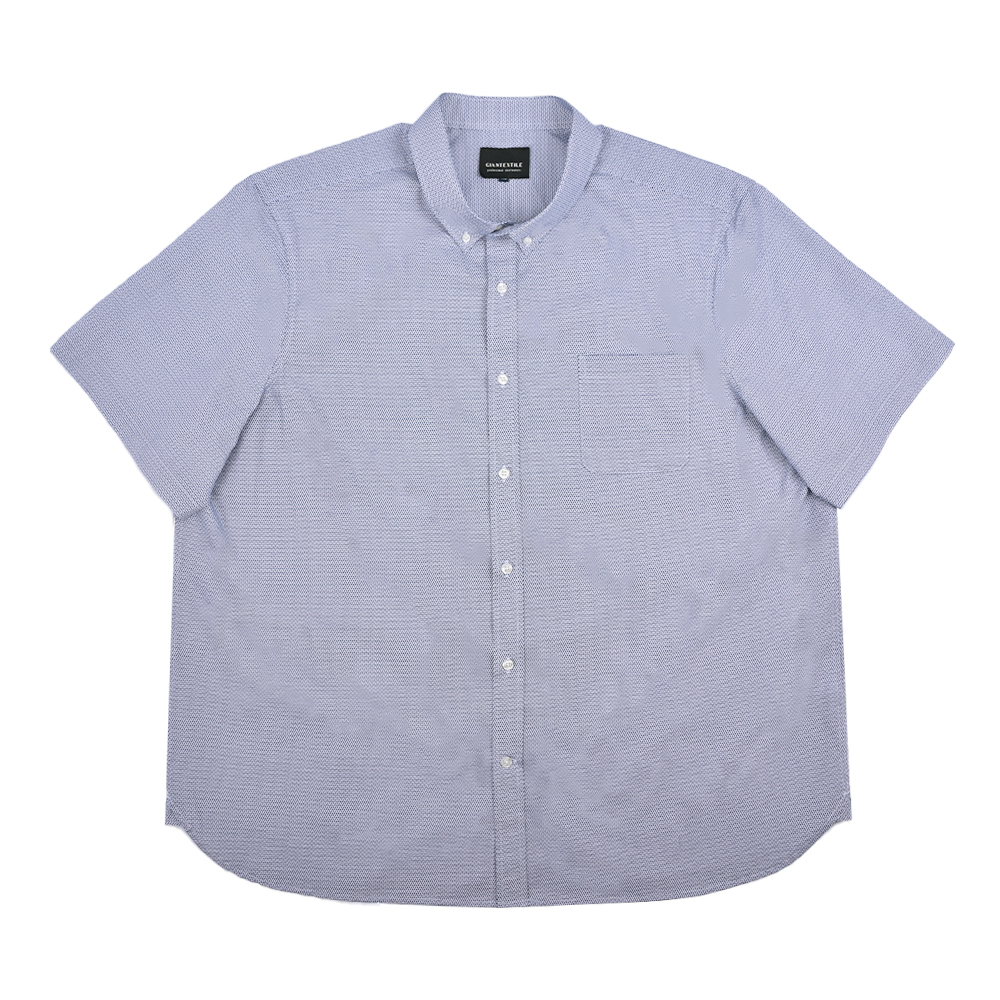 Men’s Print Shirt Cotton/Polyester Short Sleeve Geometric Plus Size ...