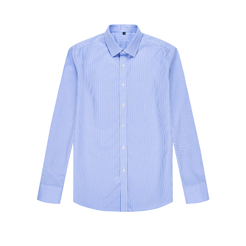 RTS 100% Cotton Men's Blue White Striped Twill Business Tuxedo Shirts ...