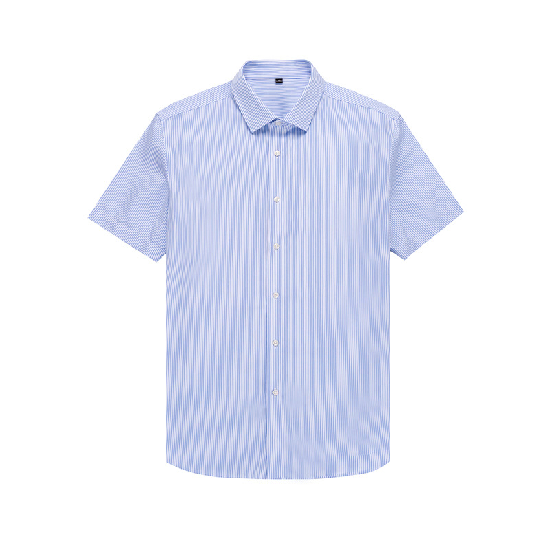RTS 100% Cotton Men's Light Blue Twill Business Tuxedo Shirt Short ...